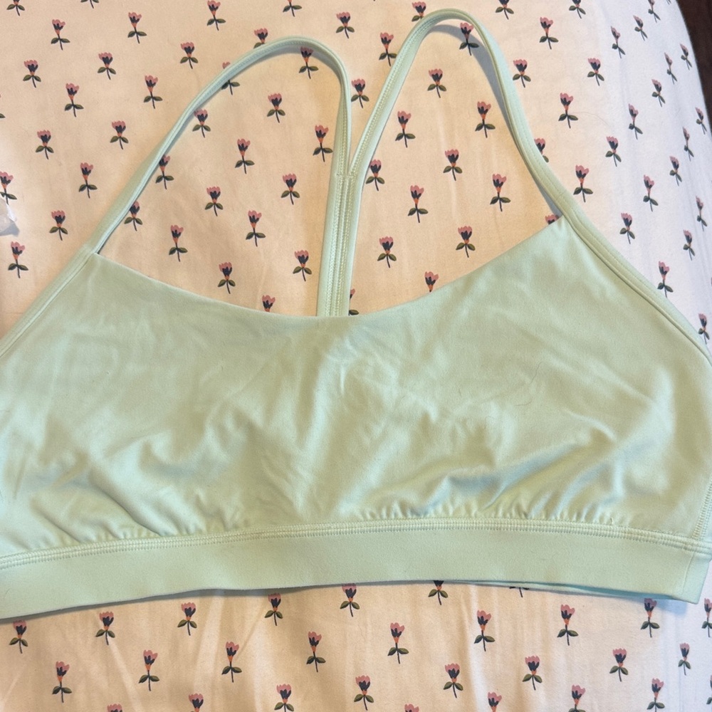 Lululemon Flow Y Bra C/D Mint Green